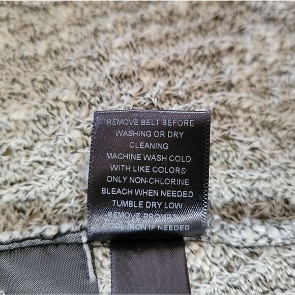 Simply Vera Vera Wang Black Ombre Waterfall Boucle Cardigan - Picture 14 of 15